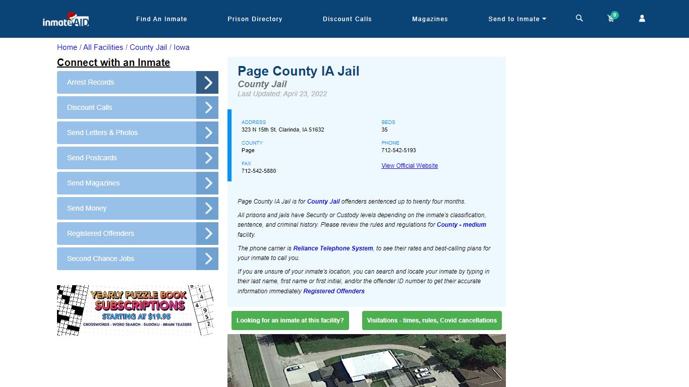 Page County IA Jail - Inmate Locator - Clarinda, IA